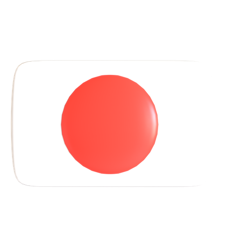 Bandeira japonesa  3D Icon