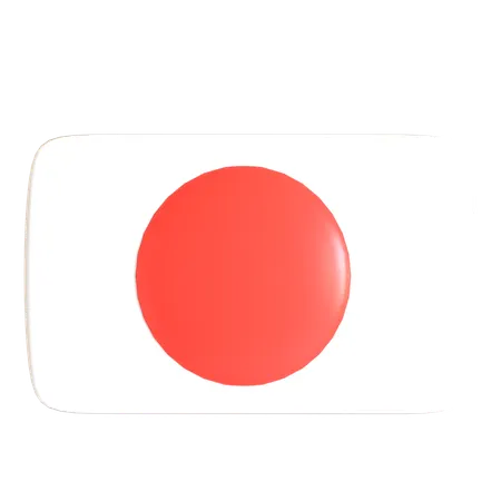 Bandeira japonesa  3D Icon