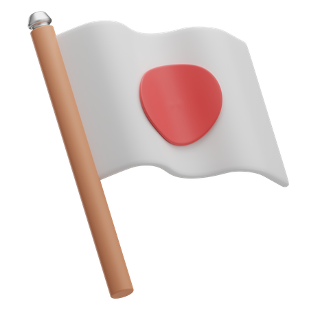 Bandeira japonesa  3D Icon