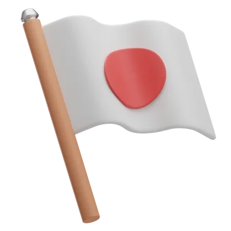 Bandeira japonesa  3D Icon