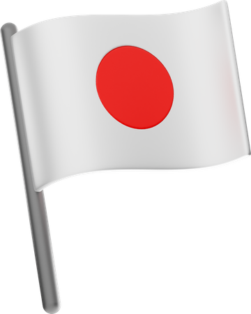 Bandeira japonesa  3D Icon