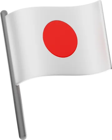Bandeira japonesa  3D Icon