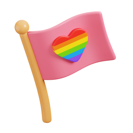 Bandeira lgbt  3D Icon