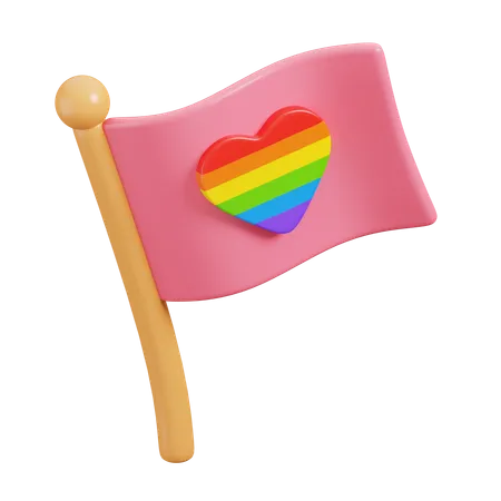 Bandeira lgbt  3D Icon