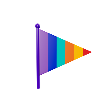 Bandeira lgbtq  3D Icon