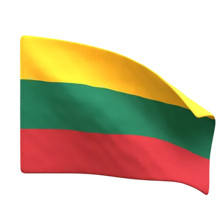 Bandeira da Lituânia  3D Icon