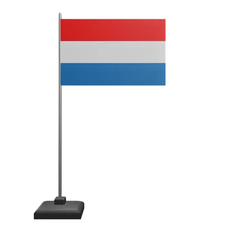 Bandeira do luxemburgo  3D Icon