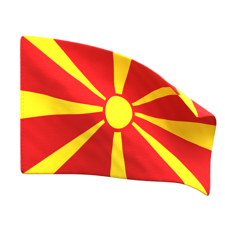 Bandeira da macedônia  3D Icon