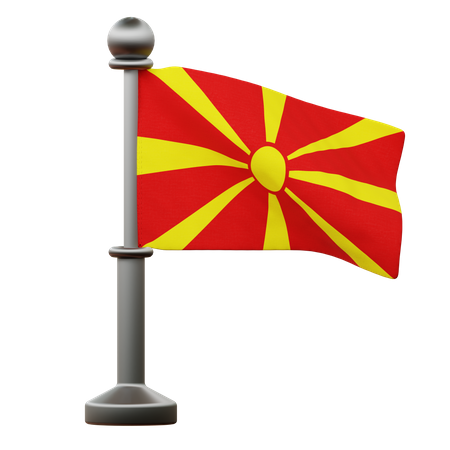 Bandeira da macedônia  3D Icon