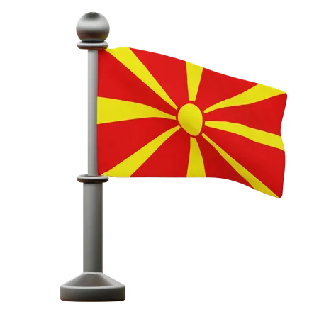 Bandeira da macedônia  3D Icon