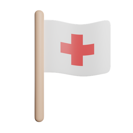 Bandeira médica  3D Icon