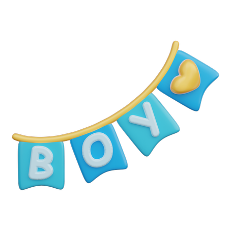 Bandeira do menino  3D Icon