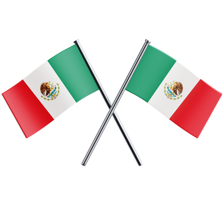 Bandeira mexicana 1  3D Icon