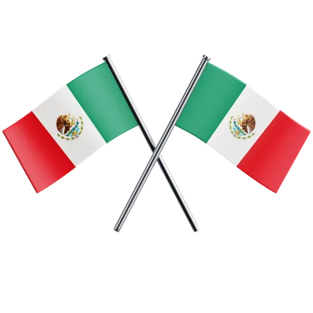 Bandeira mexicana 1  3D Icon