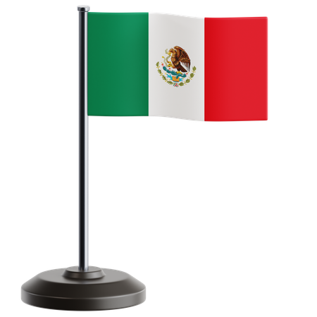 Bandeira mexicana 2  3D Icon