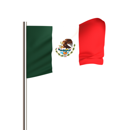 Bandeira mexicana  3D Icon
