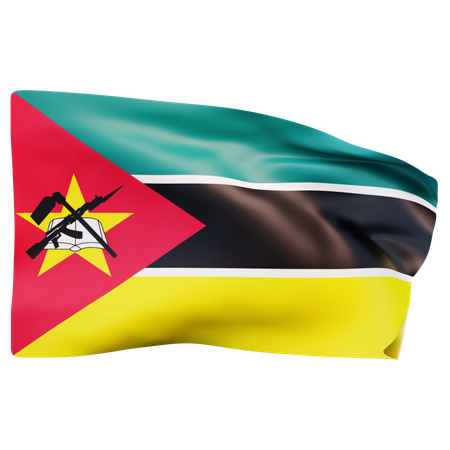 Bandeira de Moçambique  3D Icon