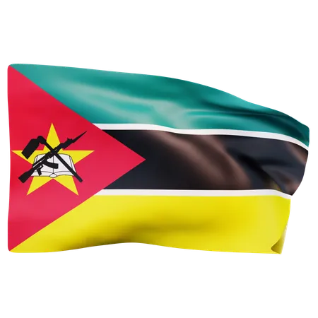 Bandeira de Moçambique  3D Icon