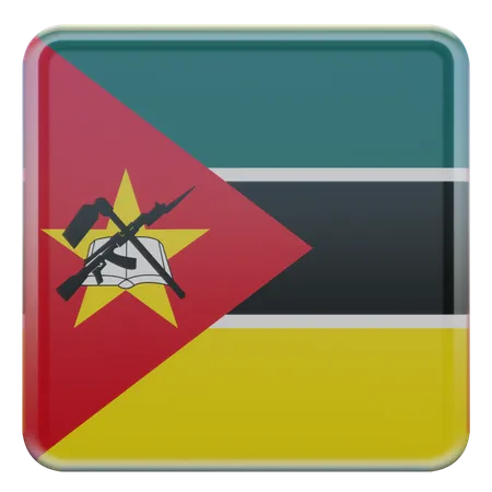 Bandeira de Moçambique  3D Flag