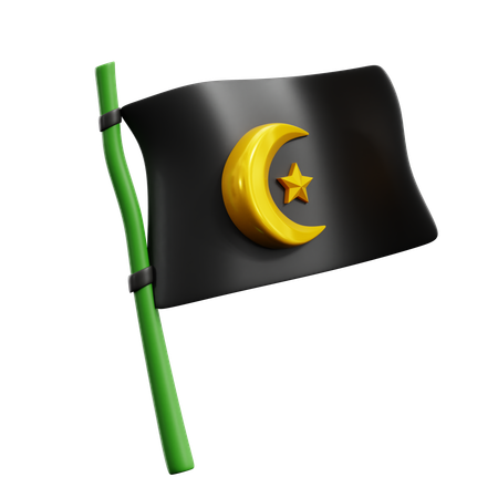 Bandeira muçulmana  3D Icon