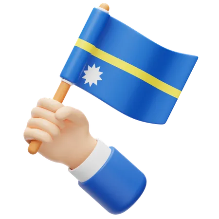 Bandeira de nauru  3D Icon