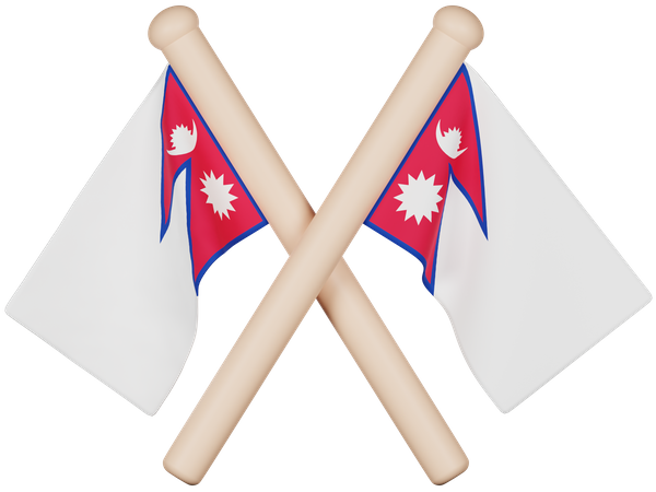 Bandeira do nepal  3D Icon