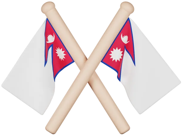 Bandeira do nepal  3D Icon