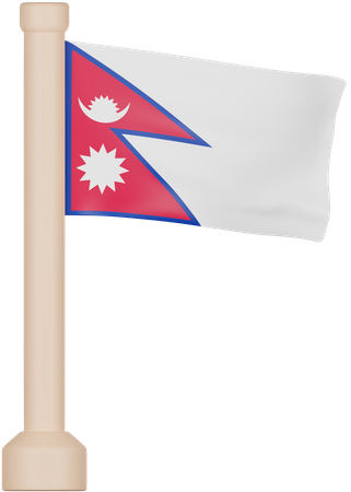 Bandeira do nepal  3D Icon