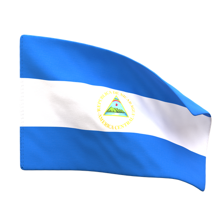 Bandeira da Nicarágua  3D Icon