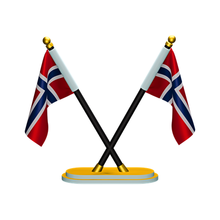 Bandeira da noruega  3D Icon