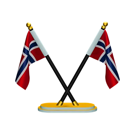 Bandeira da noruega  3D Icon