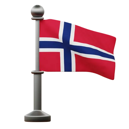 Bandeira da noruega  3D Icon