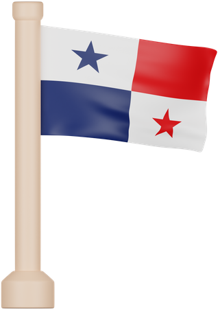 Bandeira do panamá  3D Icon