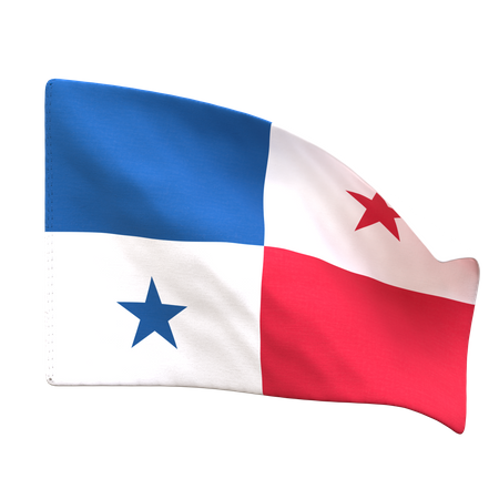 Bandeira do panamá  3D Icon