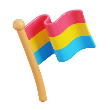 Bandeira pansexual  3D Icon