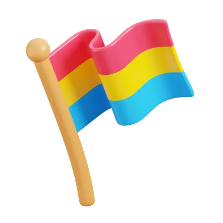 Bandeira pansexual  3D Icon