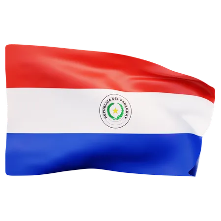 Bandeira do Paraguai  3D Icon