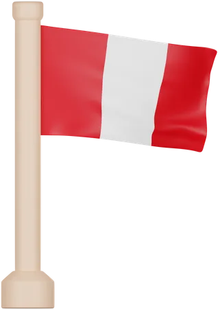 Bandeira do peru  3D Icon