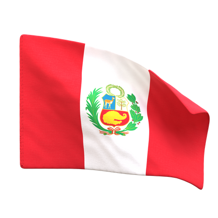 Bandeira do peru  3D Icon