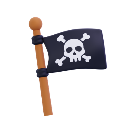 Bandeira dos piratas  3D Icon