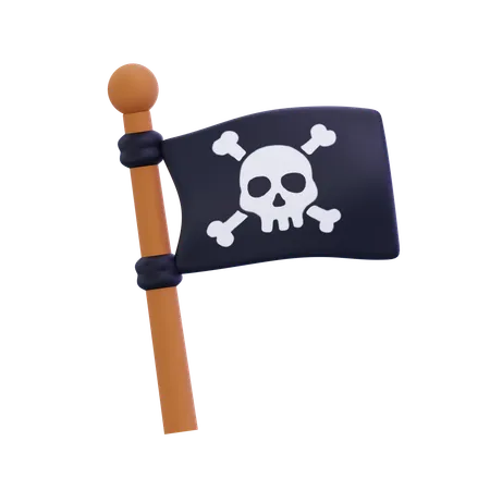 Bandeira dos piratas  3D Icon