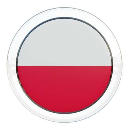 Bandeira da Polônia  3D Icon