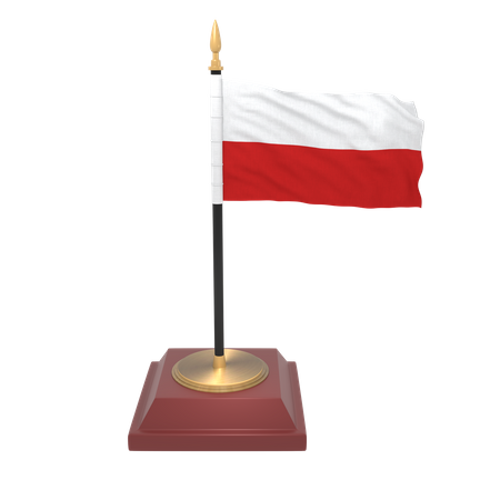 Bandeira da Polônia  3D Icon