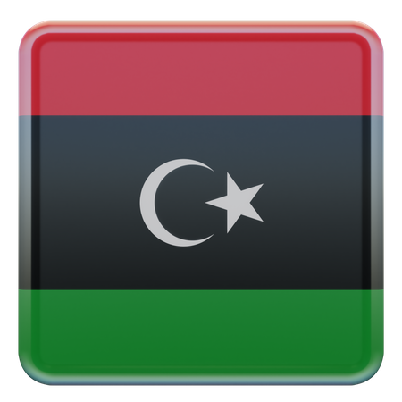 Bandeira da Praça da Líbia  3D Icon