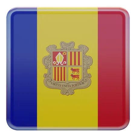 Bandeira da Praça de Andorra  3D Icon