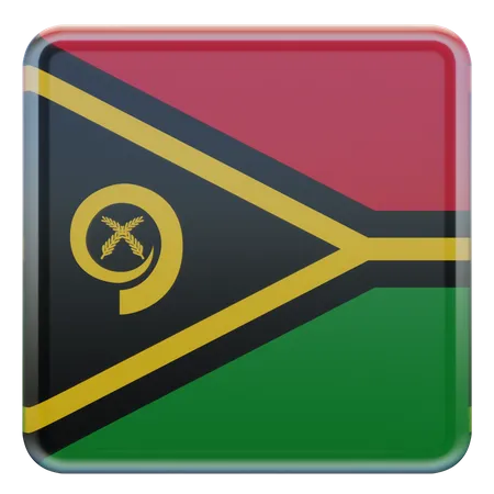 Bandeira quadrada de Vanuatu  3D Icon