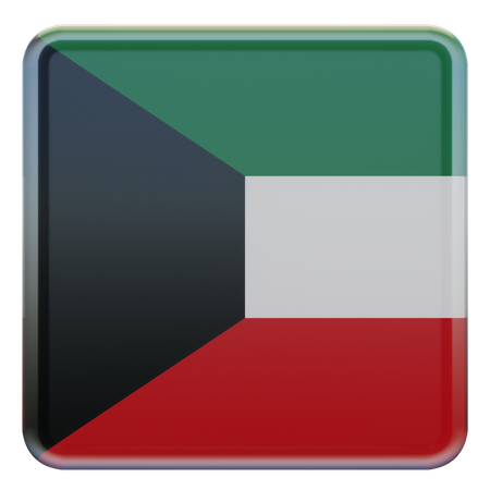 Bandeira da Praça do Kuwait  3D Icon