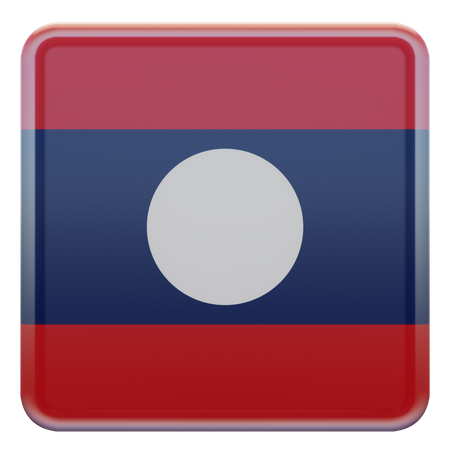 Bandeira da Praça do Laos  3D Icon