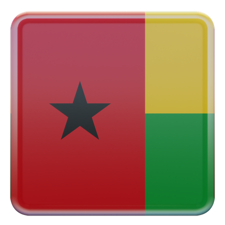 Bandeira da Praça da Guiné Bissau  3D Icon