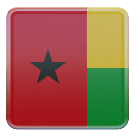 Bandeira da Praça da Guiné Bissau  3D Icon